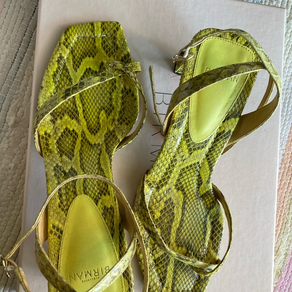 Authentic Yellow Python Print Alexandre Birman He… - image 4